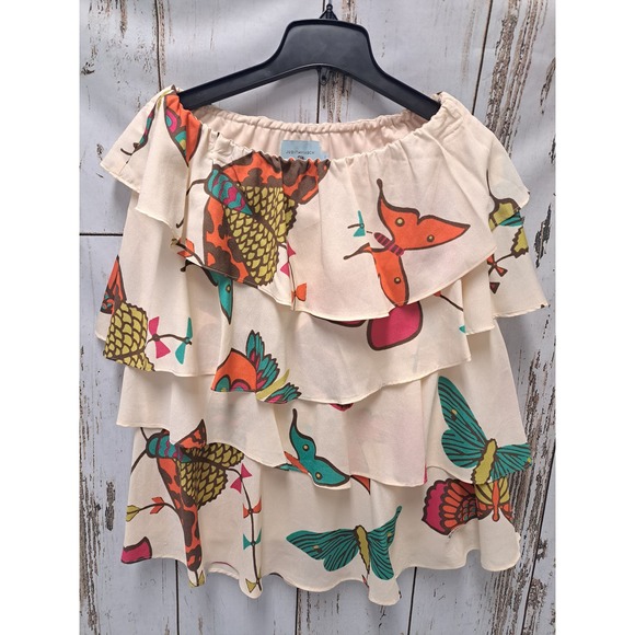 JudithMarch Dresses & Skirts - Judith March Women's Strapless Tiered Boho Dress Size Large
